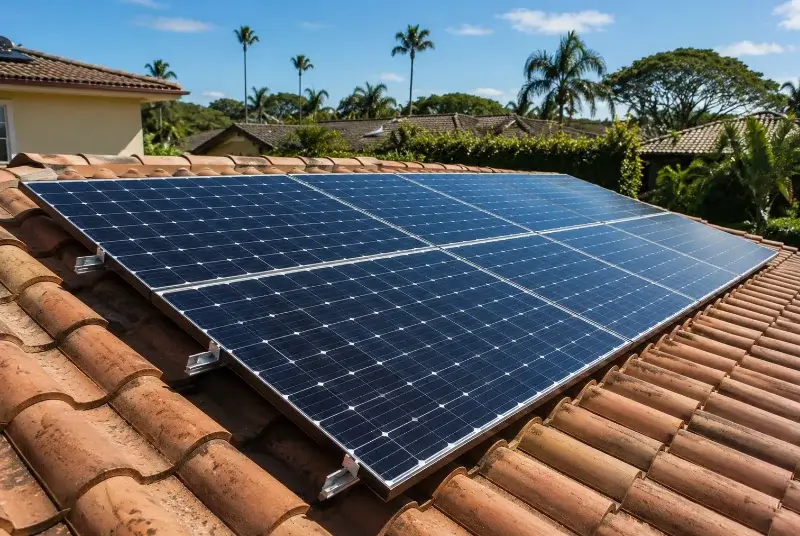 Installation de panneaux solaires à Grand-Fort-Philippe